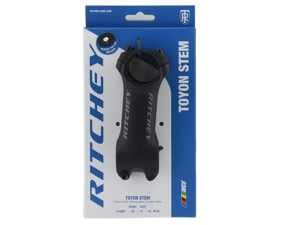 Ritchey WCS Toyon Stem w/ Top Cap (Matte Black) (31.8mm) (90mm) (6°) - view 4